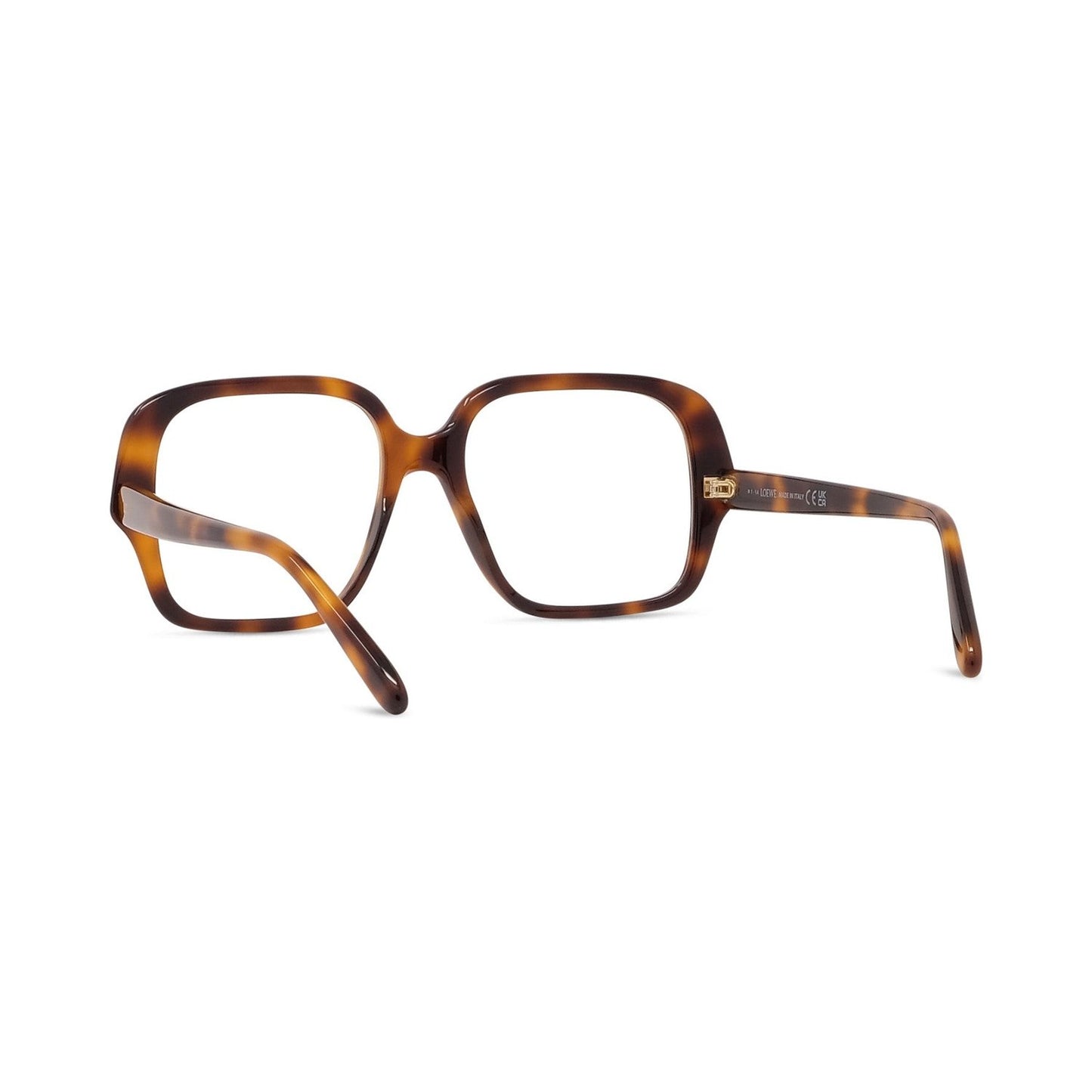 Slim Havana Square Eyeglasses