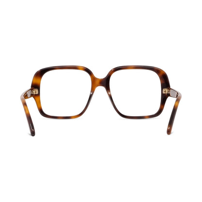 Slim Havana Square Eyeglasses