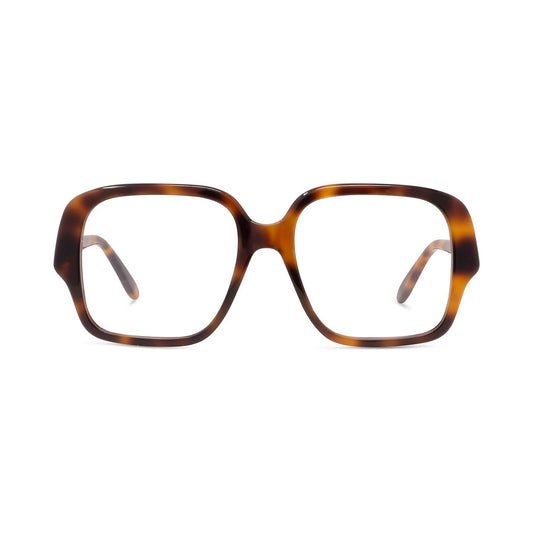 Slim Havana Square Eyeglasses