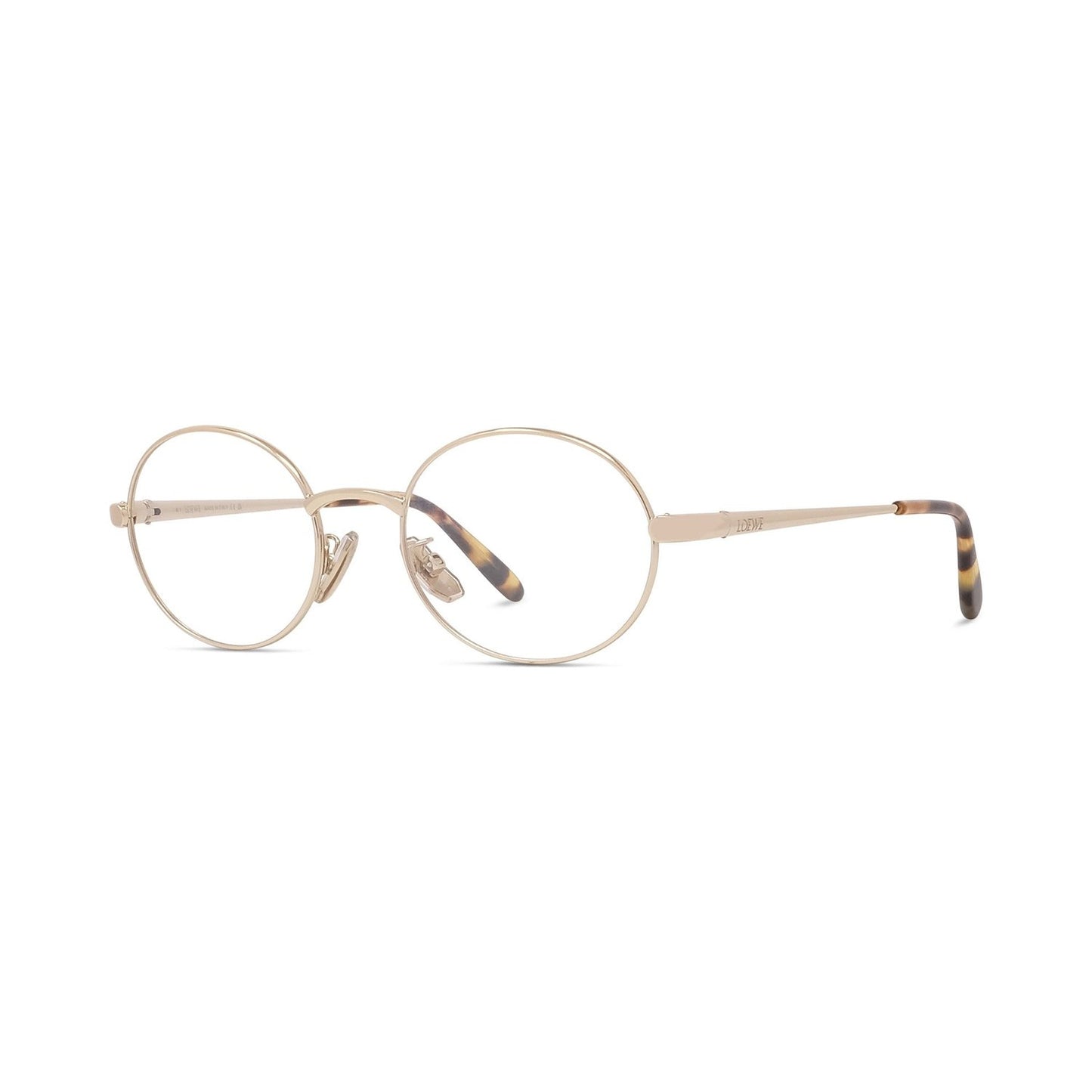 Slim Gold Pantos Eyeglasses