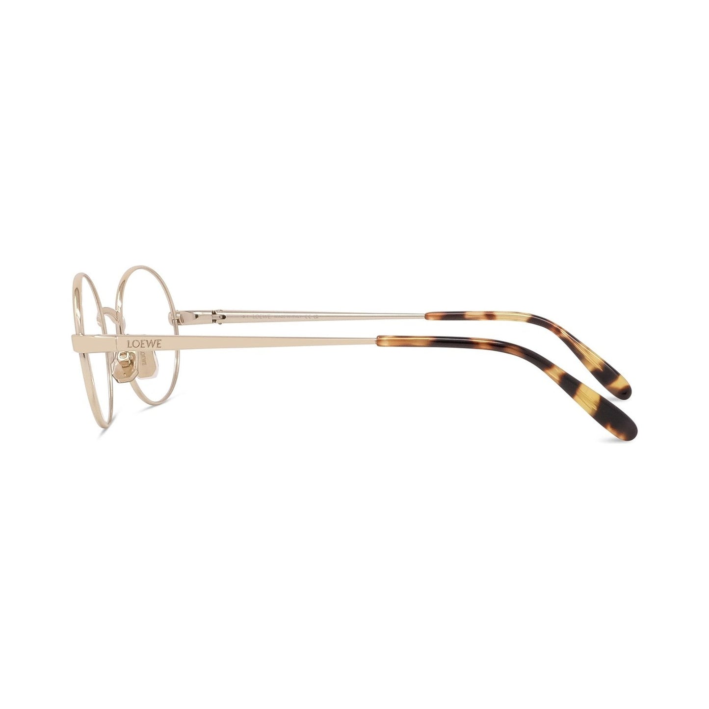 Slim Gold Pantos Eyeglasses