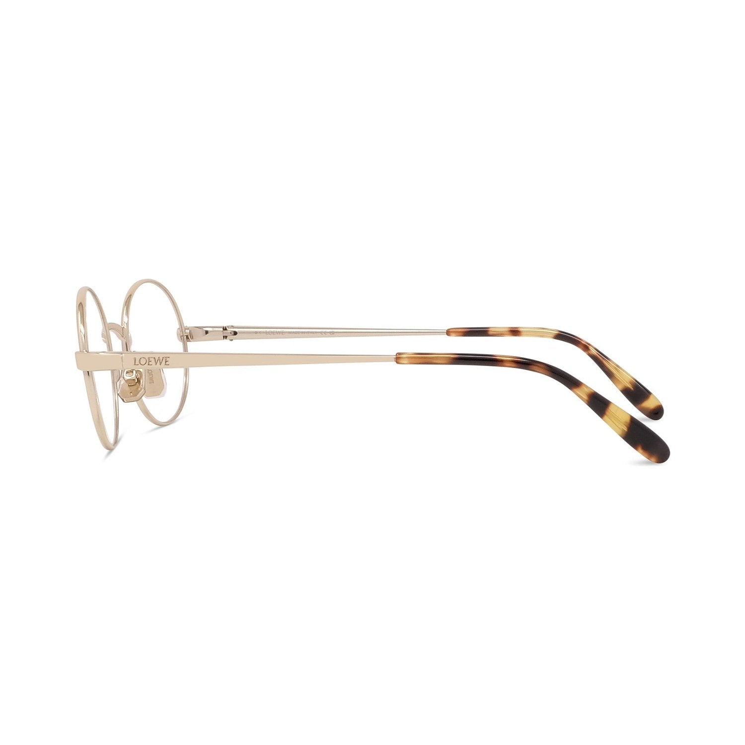 Slim Gold Pantos Eyeglasses