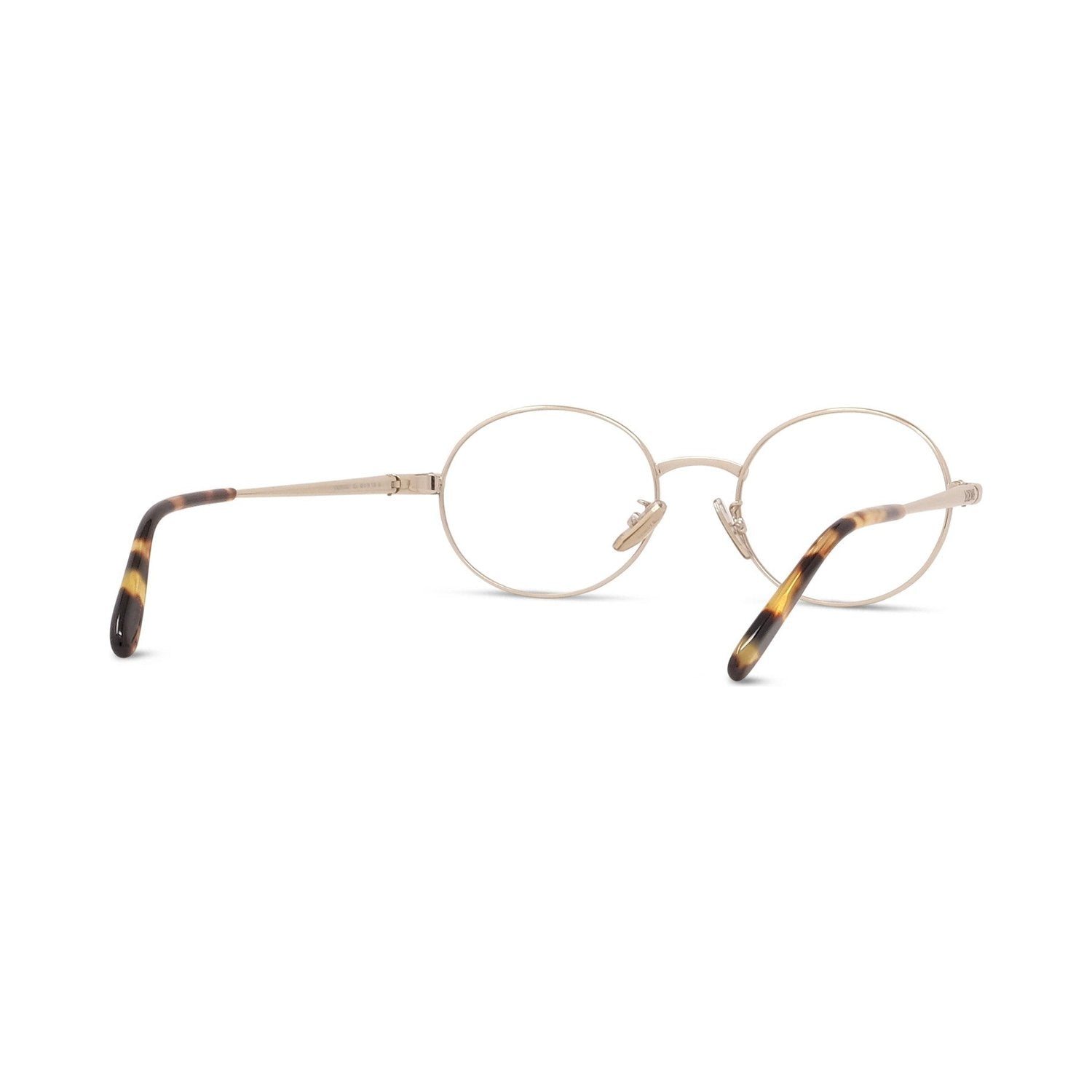 Slim Gold Pantos Eyeglasses