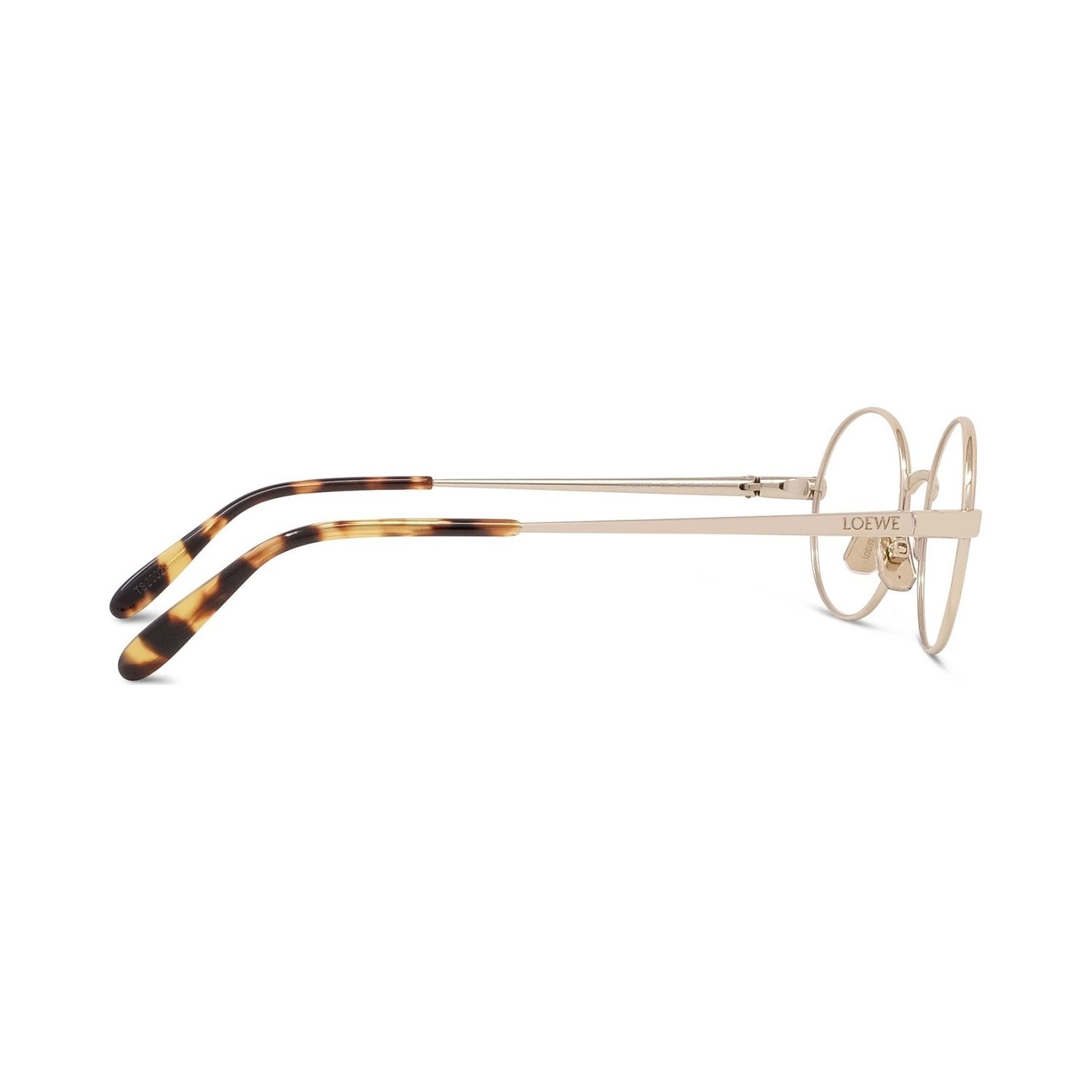 Slim Gold Pantos Eyeglasses