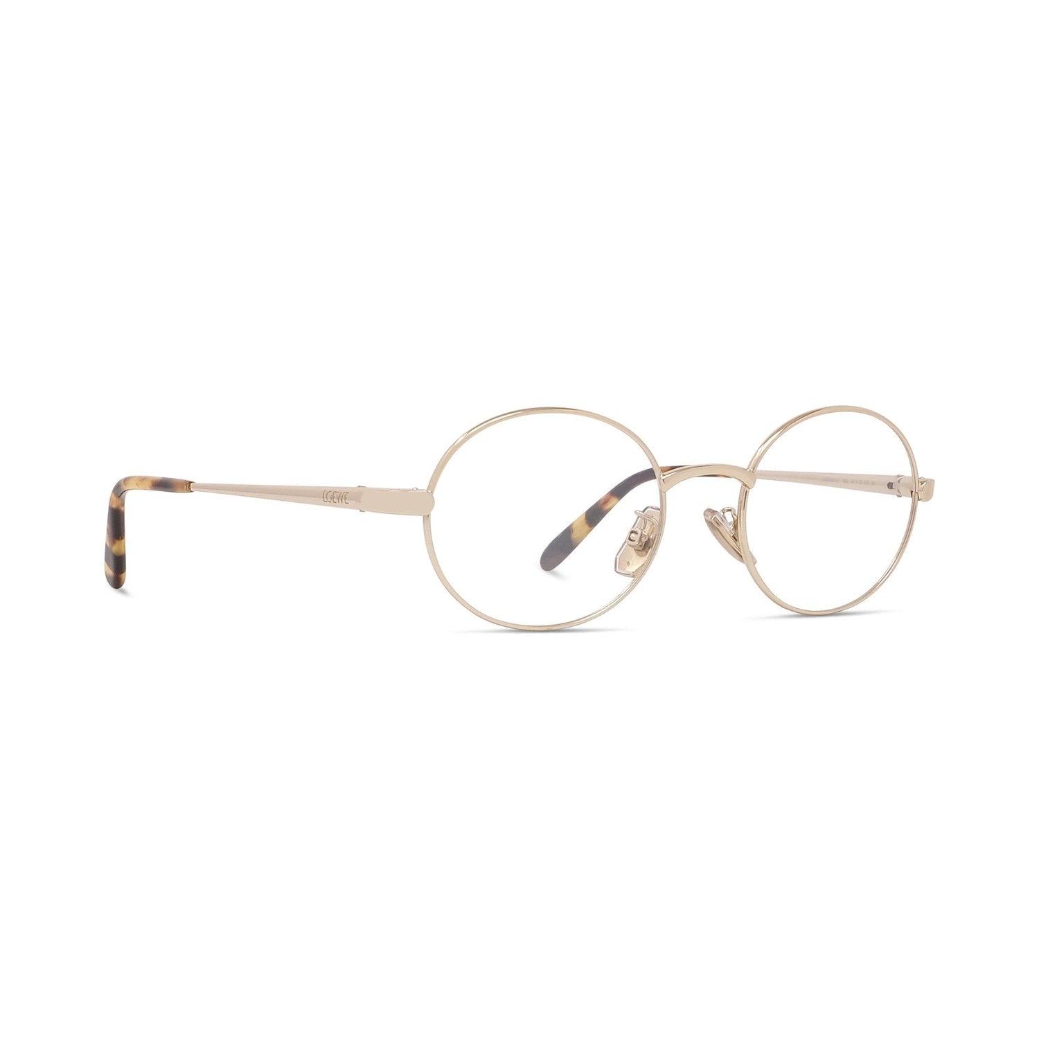 Slim Gold Pantos Eyeglasses