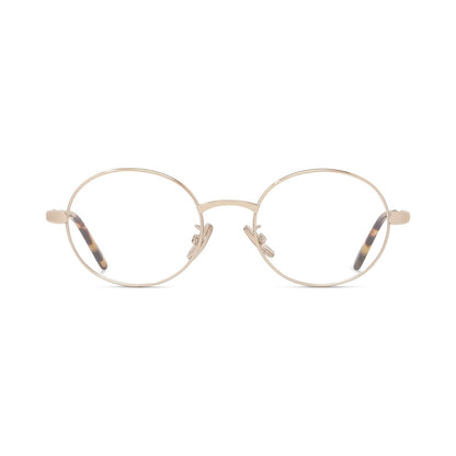 Slim Gold Pantos Eyeglasses