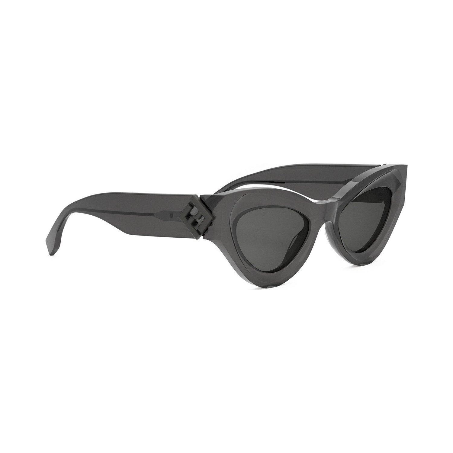 FF Diamonds Grey Cat Eye Sunglasses