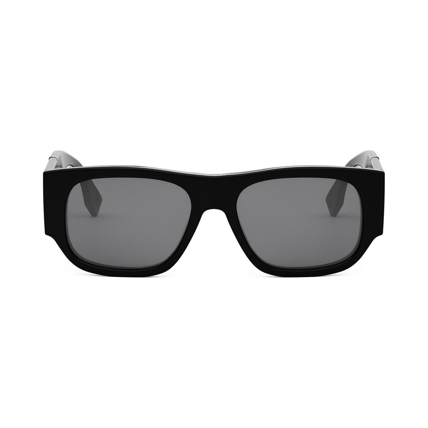 Fendi Diagonal Black Rectangular Sunglasses