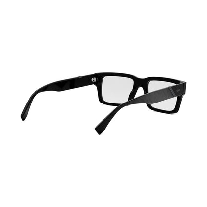 Fendi Diagonal Black Rectangular Eyeglasses