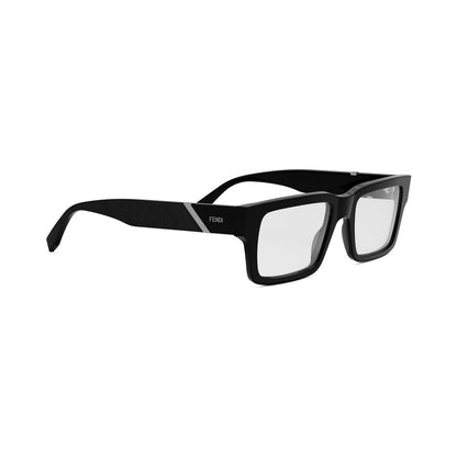 Fendi Diagonal Black Rectangular Eyeglasses