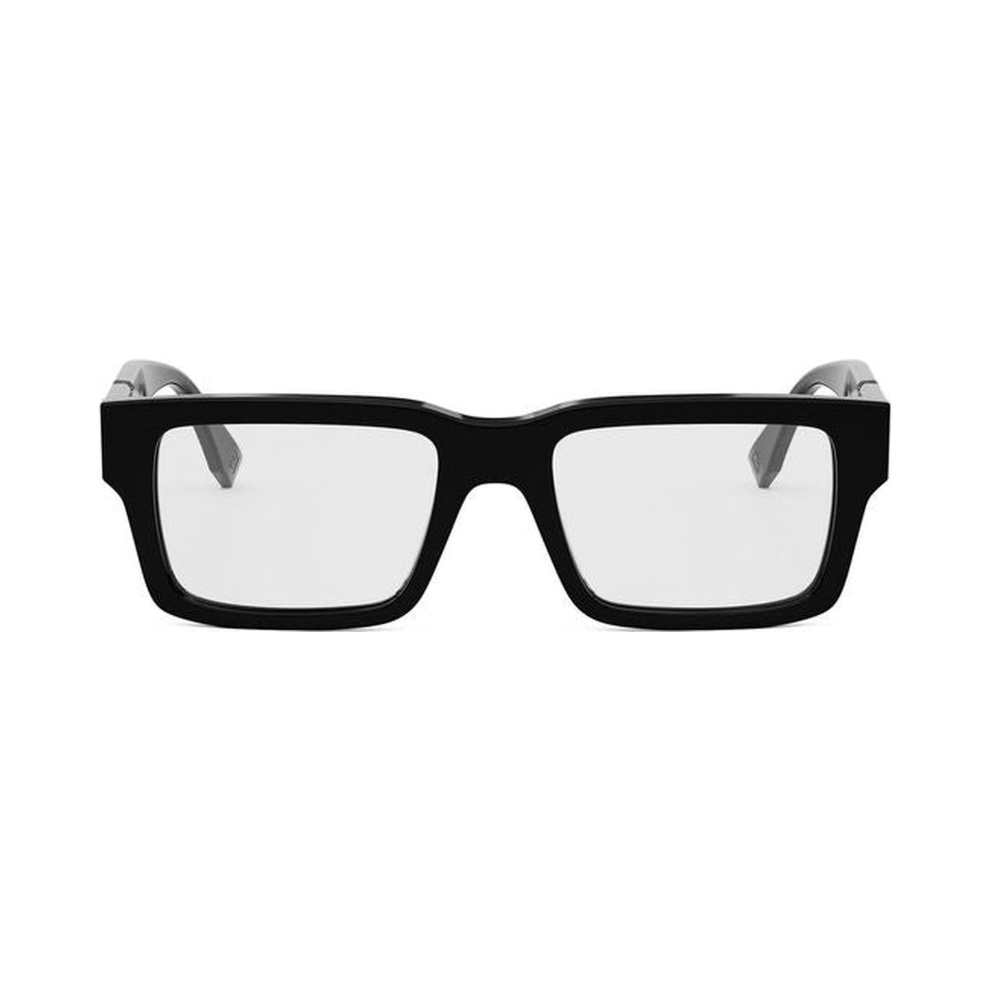 Fendi Diagonal Black Rectangular Eyeglasses