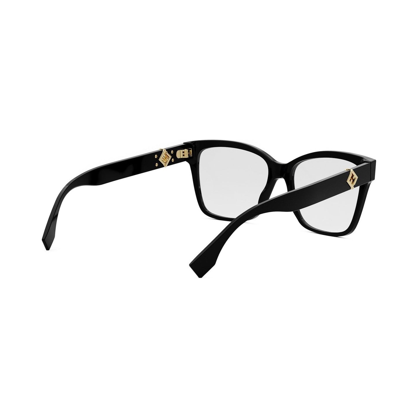 FF Diamonds Black Square Eyeglasses