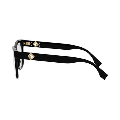 FF Diamonds Black Square Eyeglasses