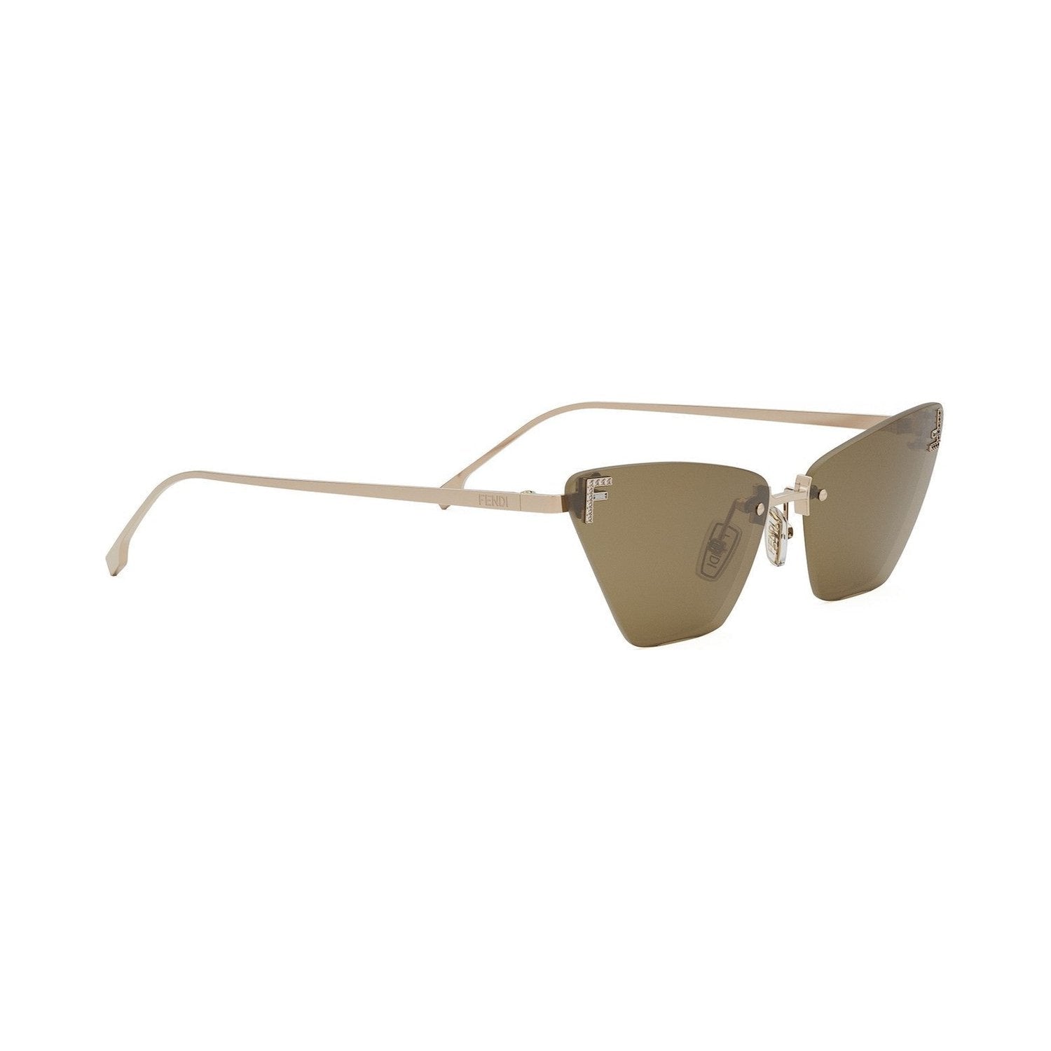 Fendi First Crystal Rose Cat Eye Sunglasses