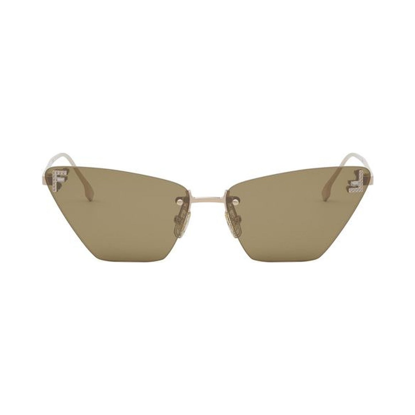 Fendi First Crystal Rose Cat Eye Sunglasses