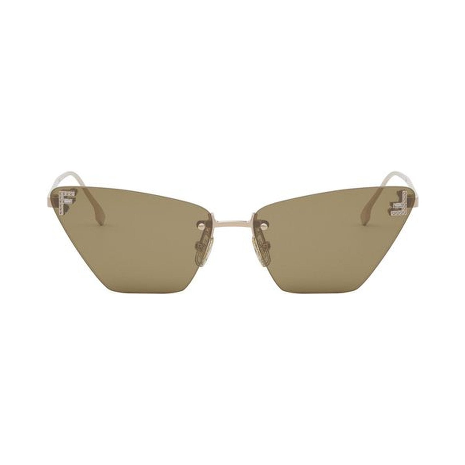 Fendi First Crystal Rose Cat Eye Sunglasses