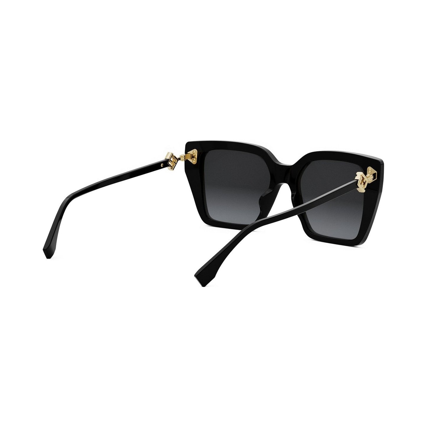 FF Diamonds Black Square Sunglasses