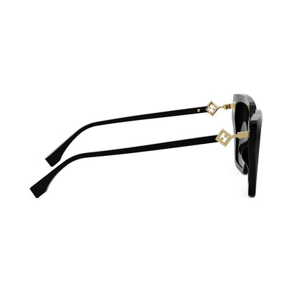 FF Diamonds Black Square Sunglasses