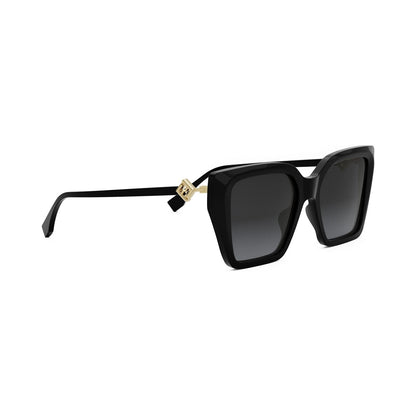 FF Diamonds Black Square Sunglasses