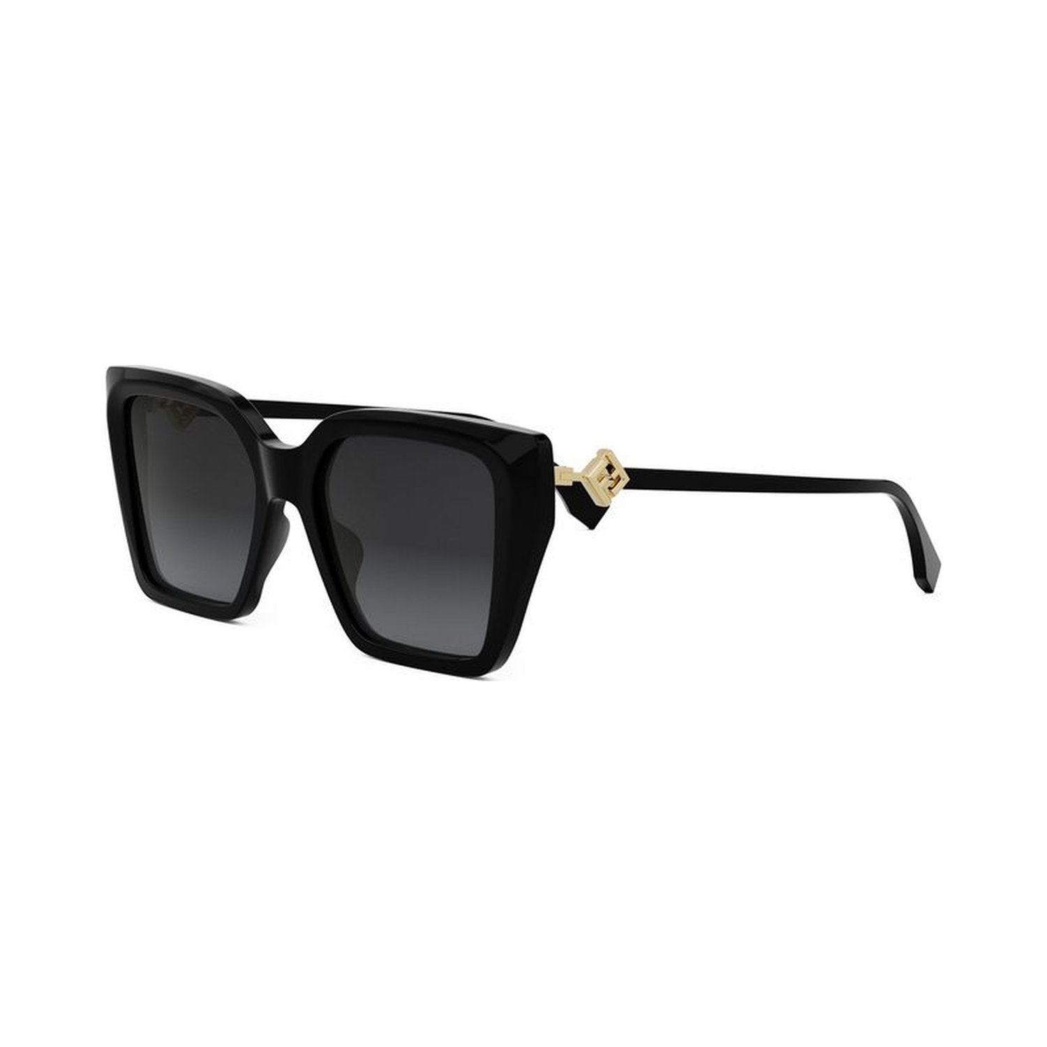 FF Diamonds Black Square Sunglasses