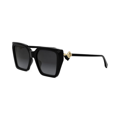FF Diamonds Black Square Sunglasses