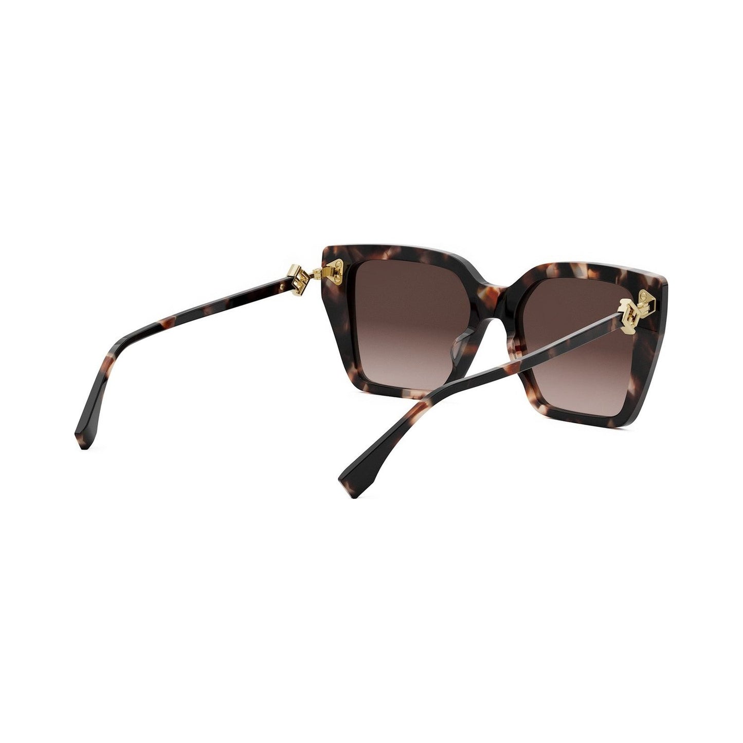 FF Diamonds Havana Square Sunglasses