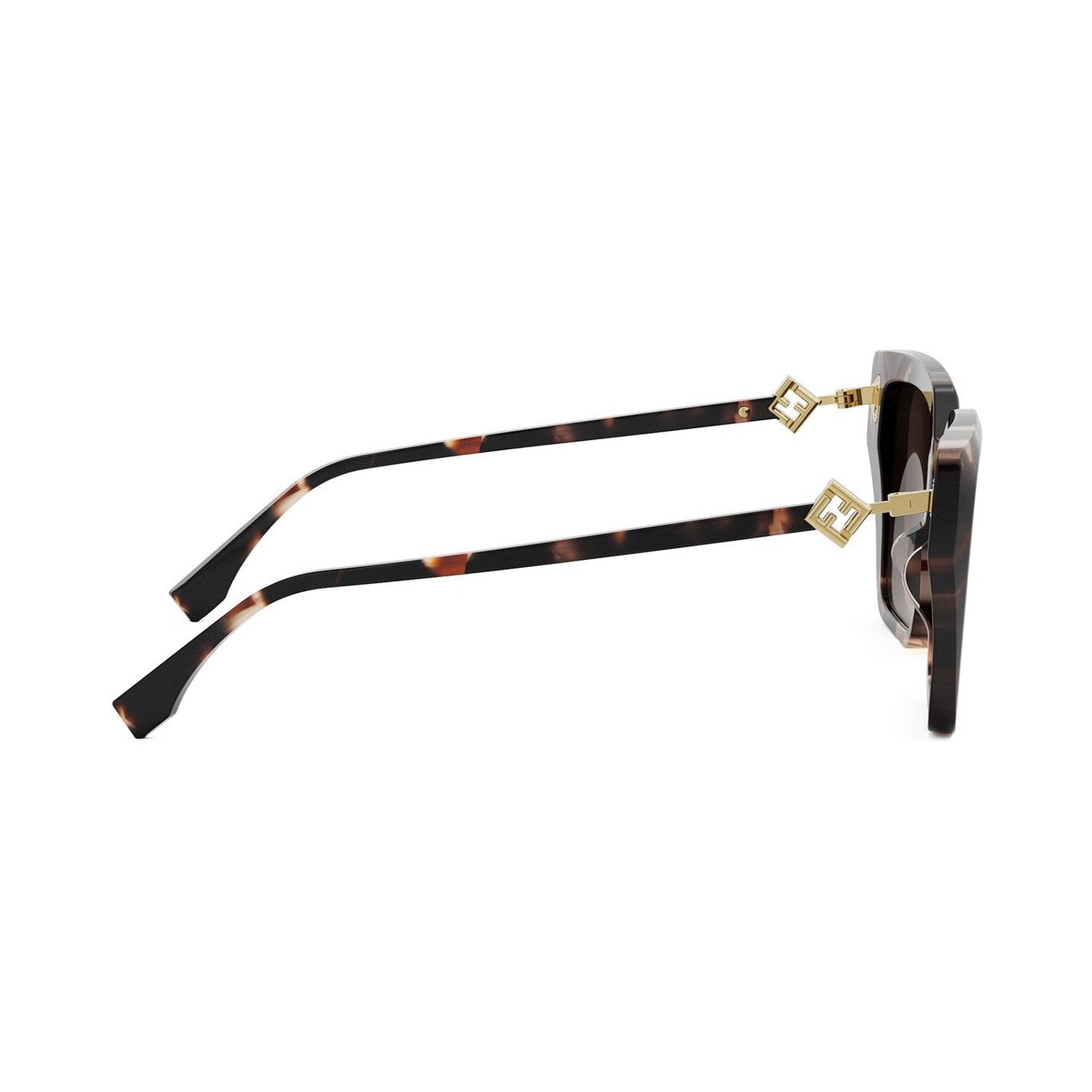 FF Diamonds Havana Square Sunglasses