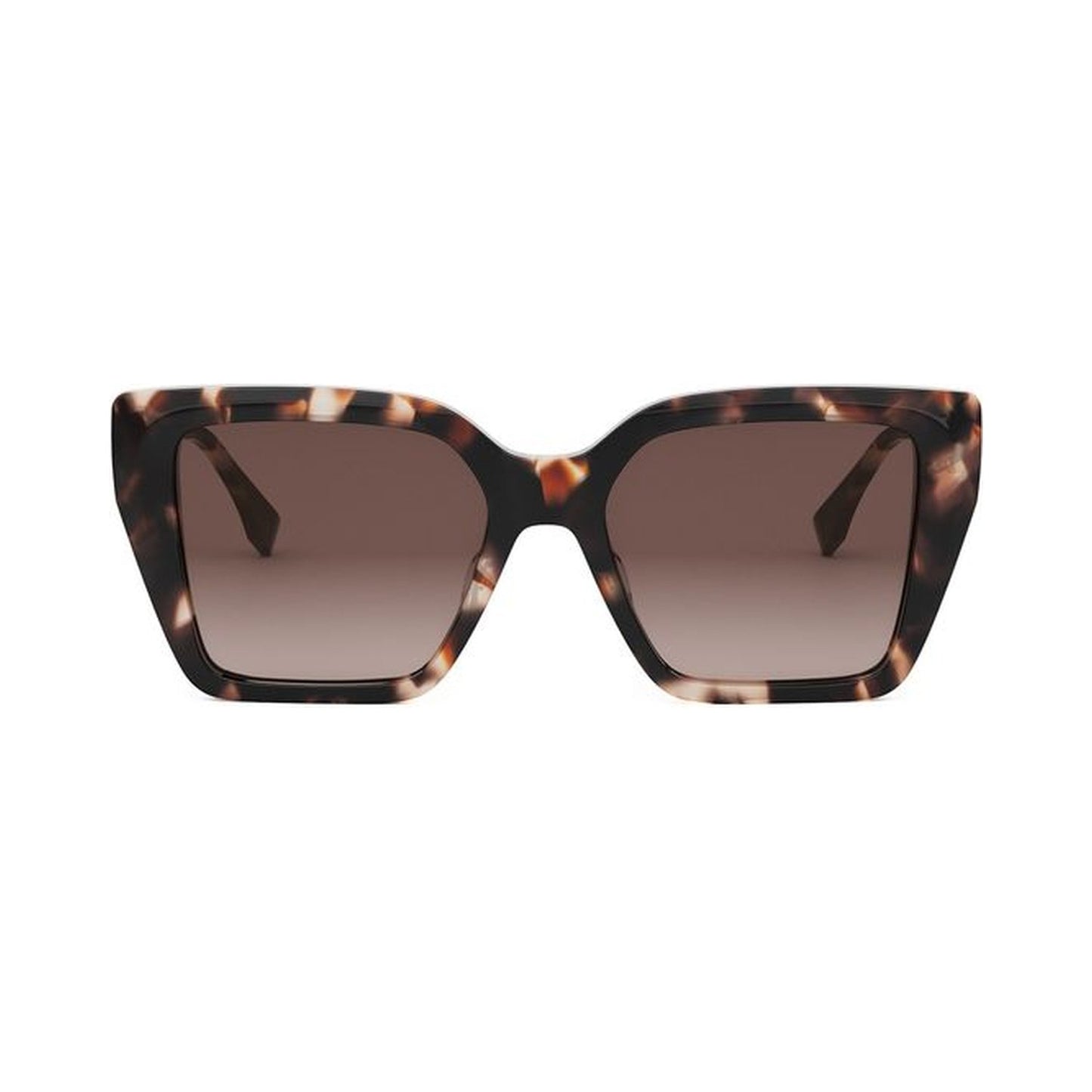 FF Diamonds Havana Square Sunglasses