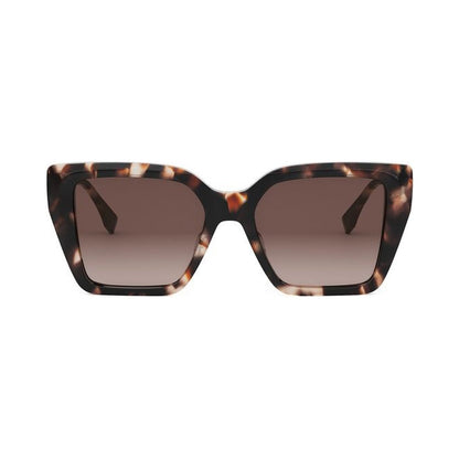 FF Diamonds Havana Square Sunglasses