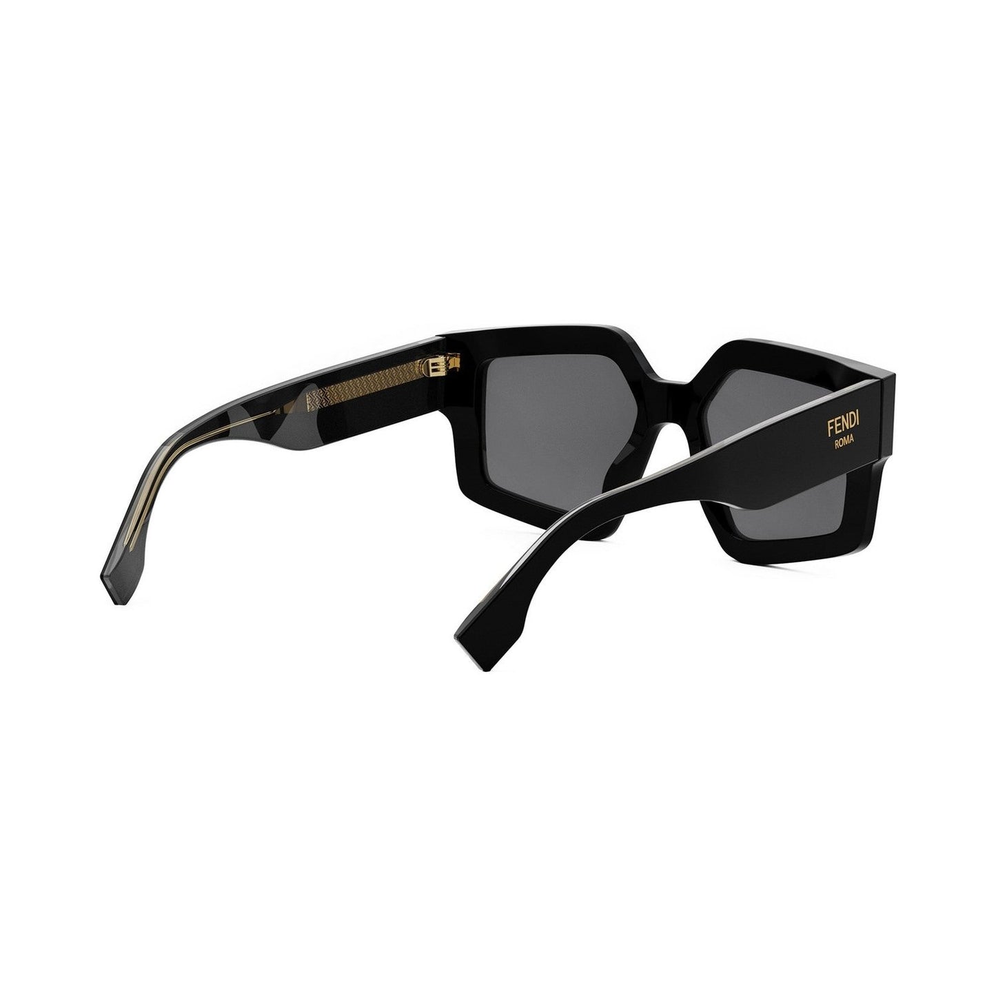 Fendi Roma Black Square Sunglasses