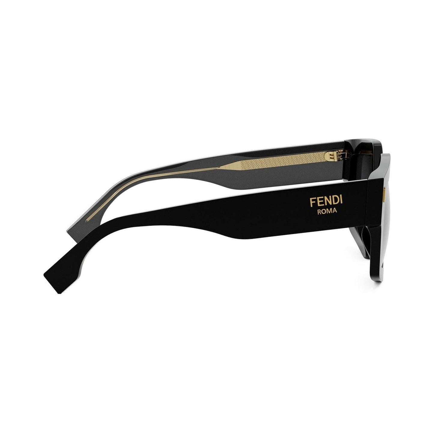 Fendi Roma Black Square Sunglasses