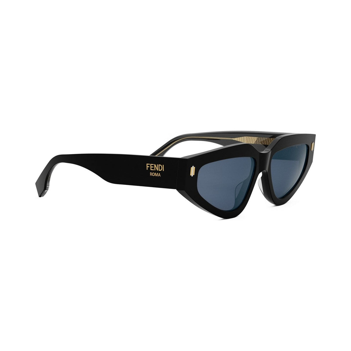 Fendi Roma Black Geometric Sunglasses