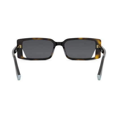 Fendi Way Havana Rectangular Sunglasses