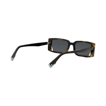 Fendi Way Havana Rectangular Sunglasses