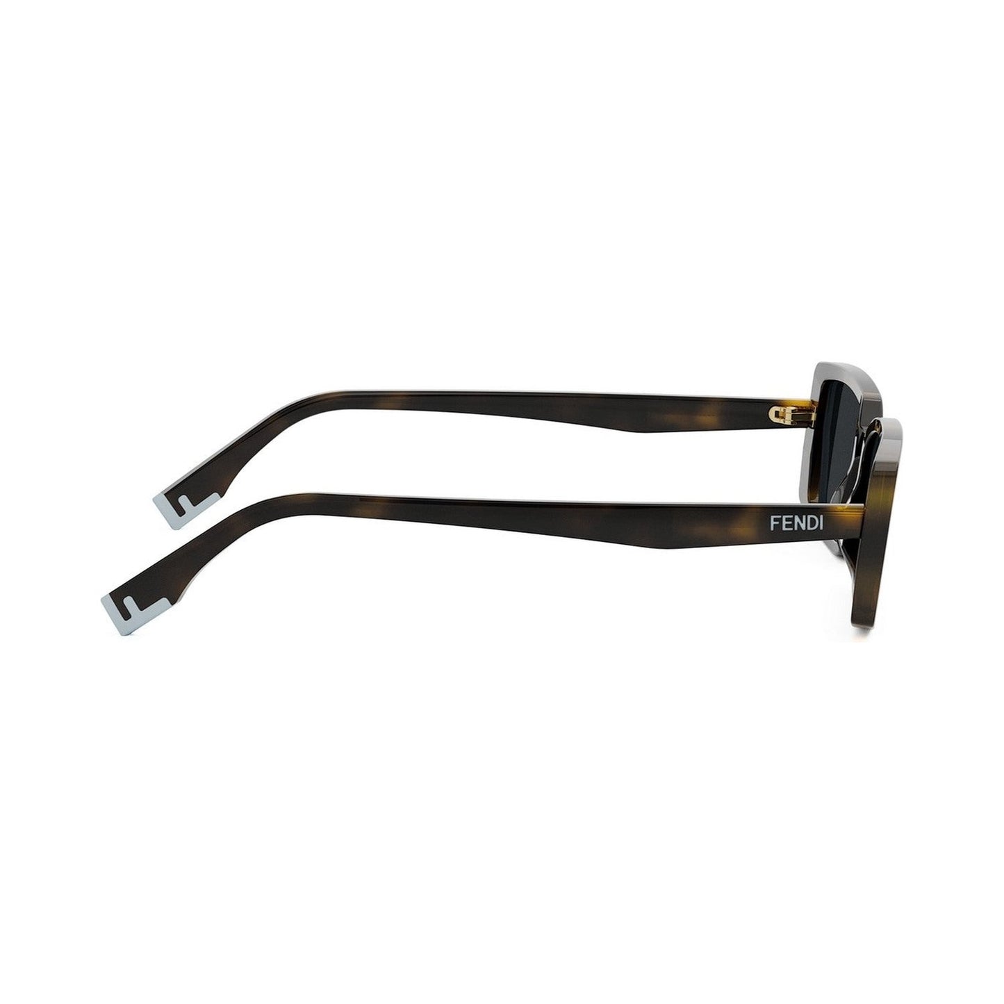 Fendi Way Havana Rectangular Sunglasses