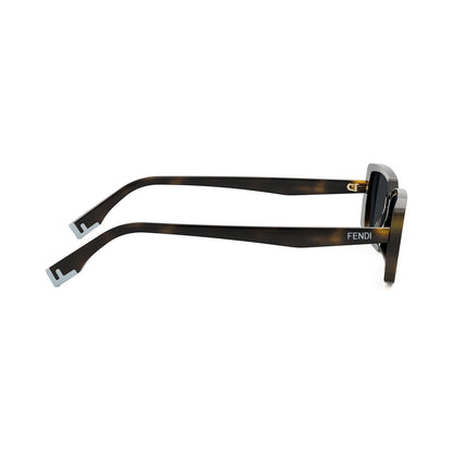 Fendi Way Havana Rectangular Sunglasses