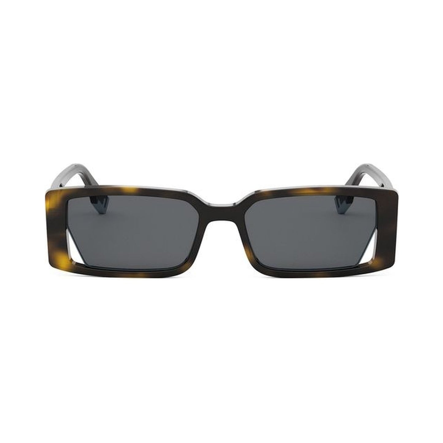Fendi Way Havana Rectangular Sunglasses