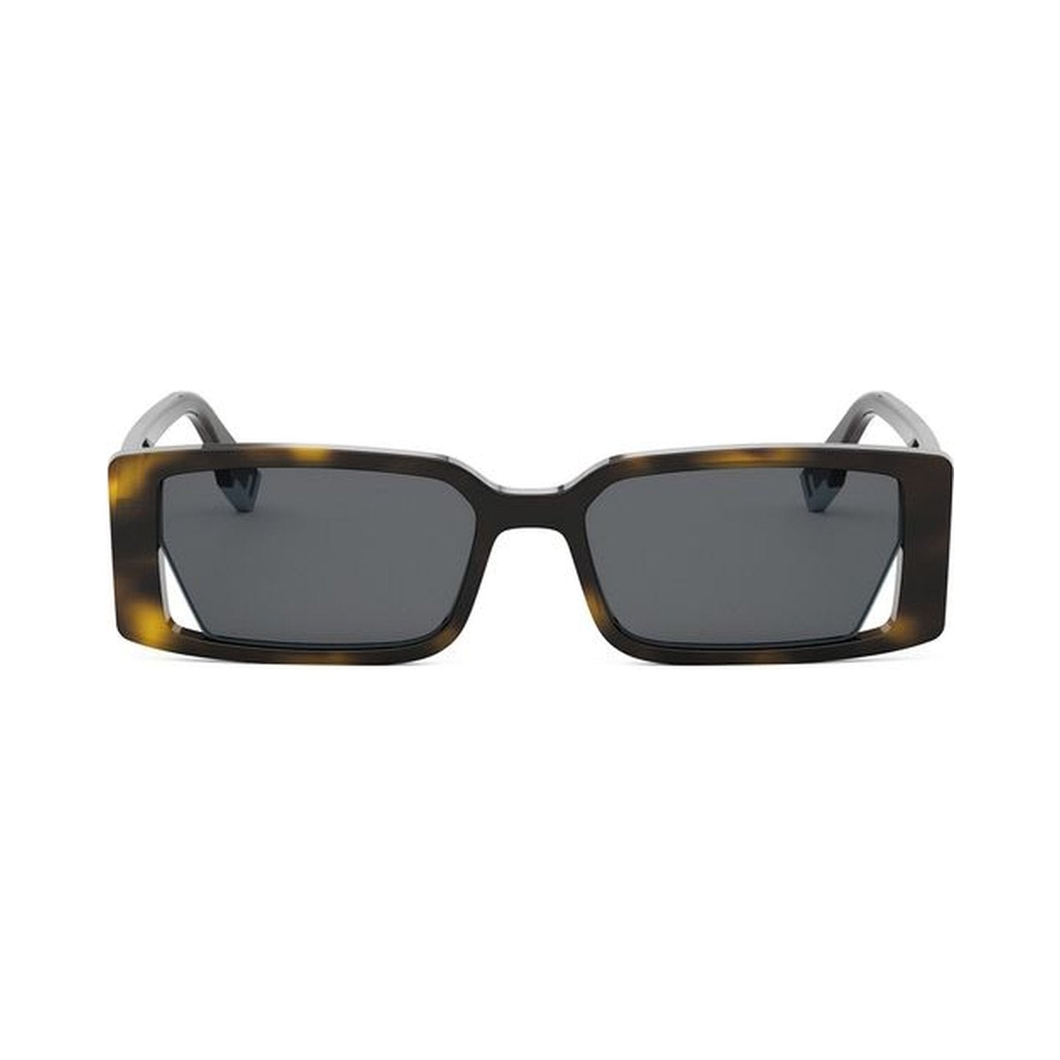 Fendi Way Havana Rectangular Sunglasses