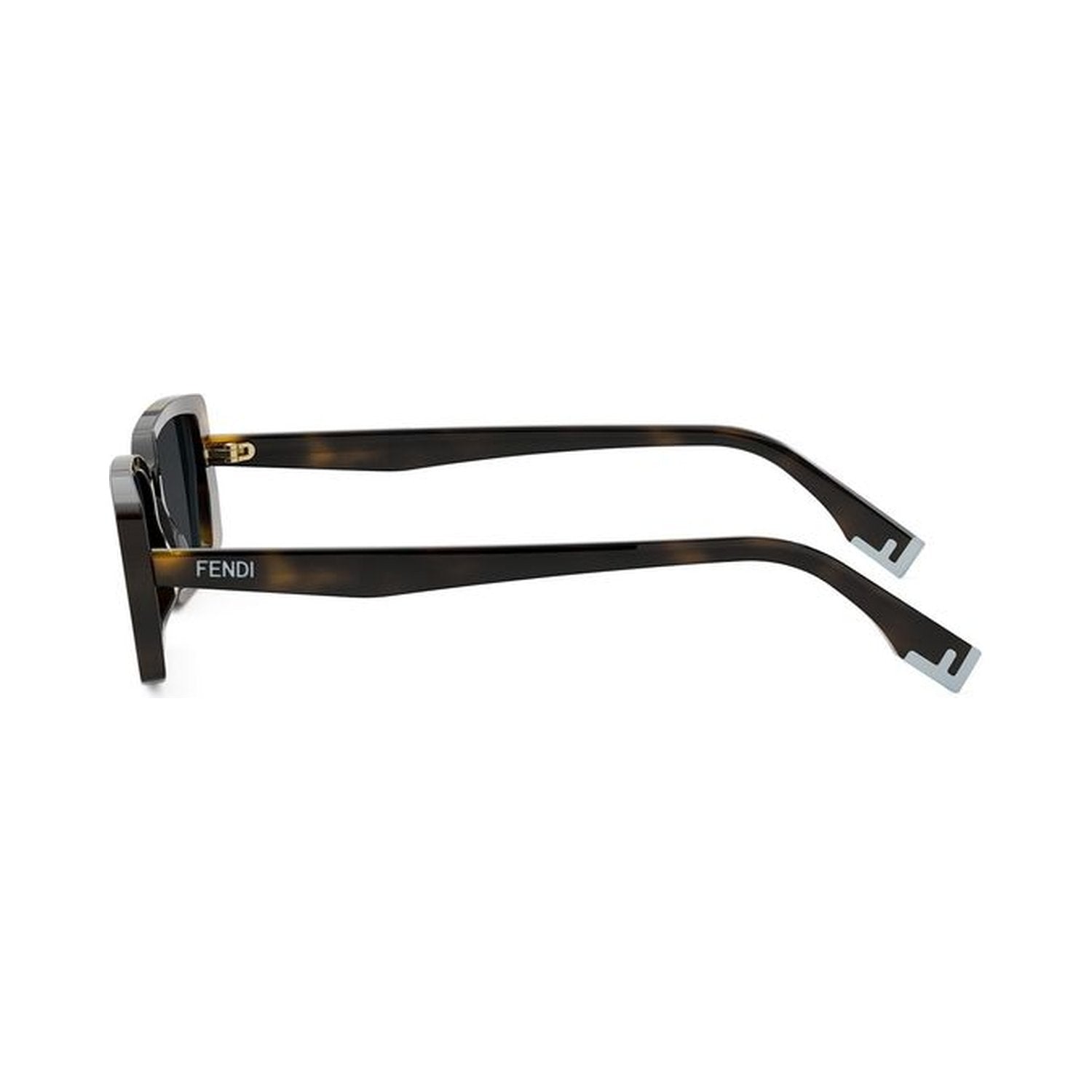 Fendi Way Havana Rectangular Sunglasses