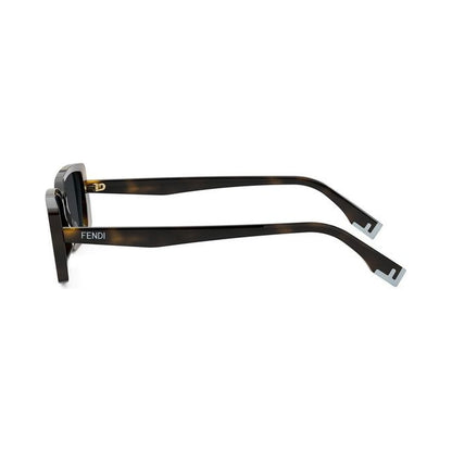 Fendi Way Havana Rectangular Sunglasses