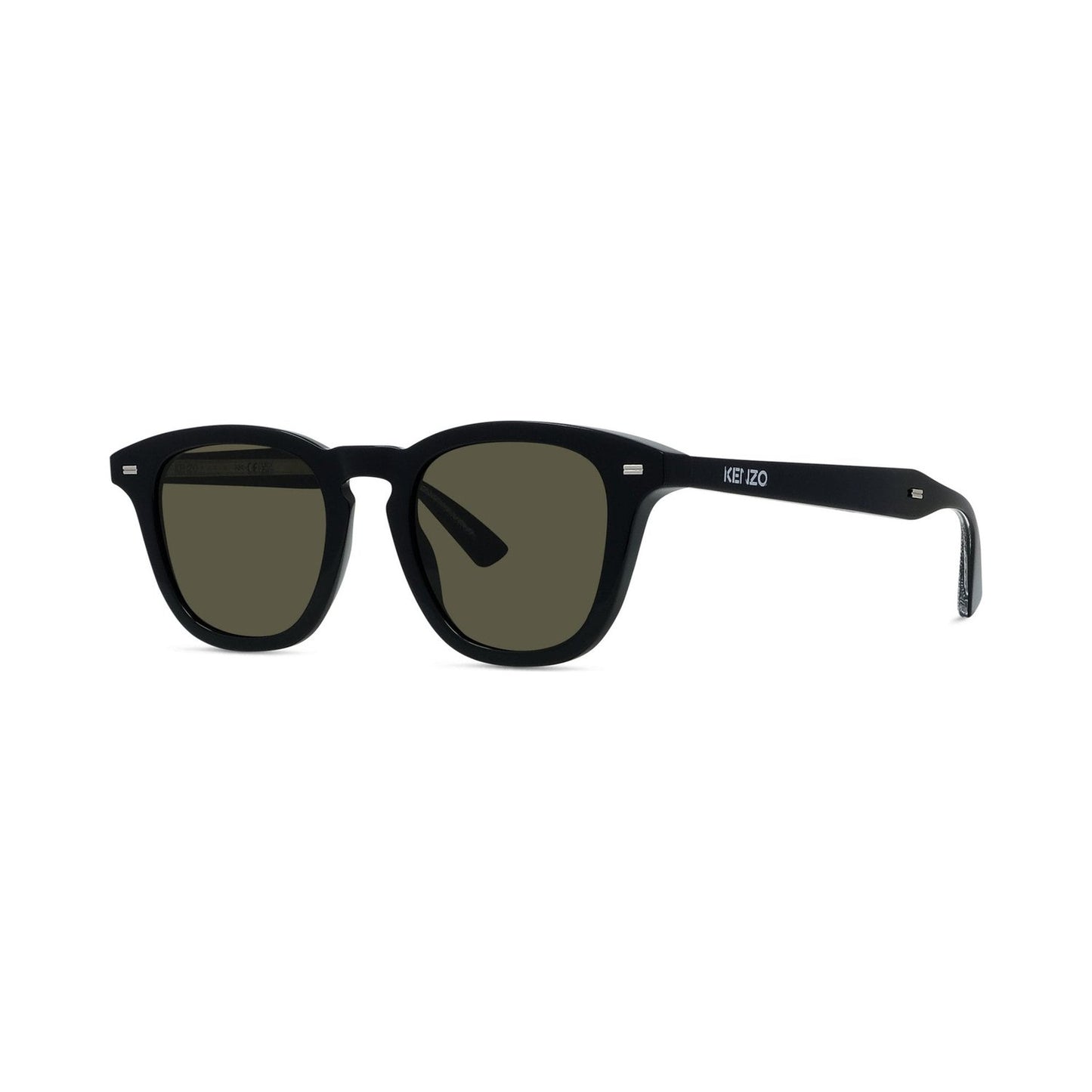 Weave Black Round Sunglasses