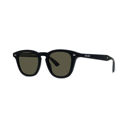 Weave Black Round Sunglasses