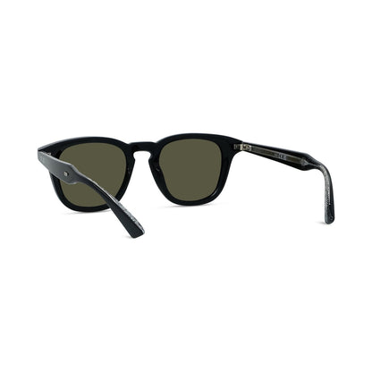 Weave Black Round Sunglasses