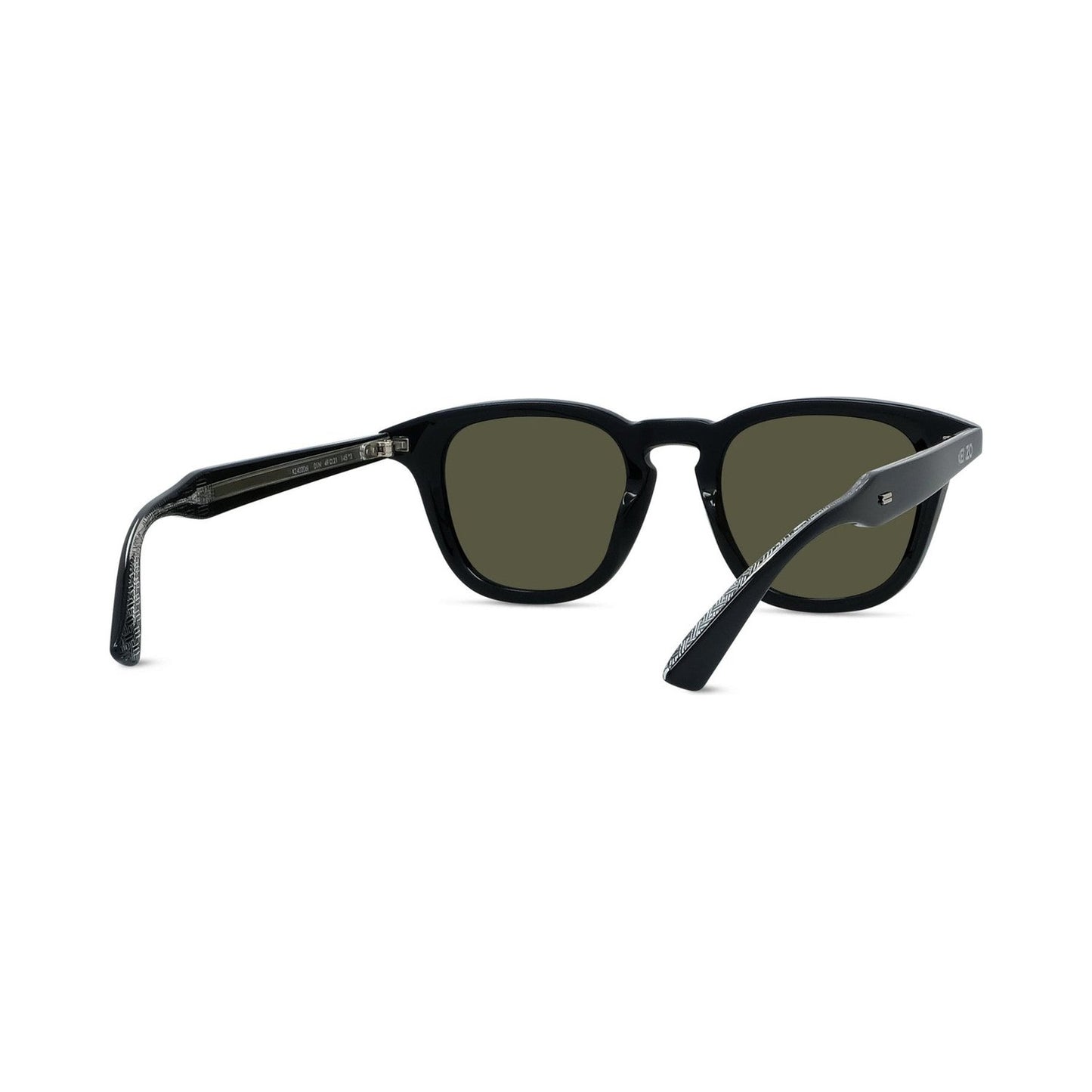 Weave Black Round Sunglasses