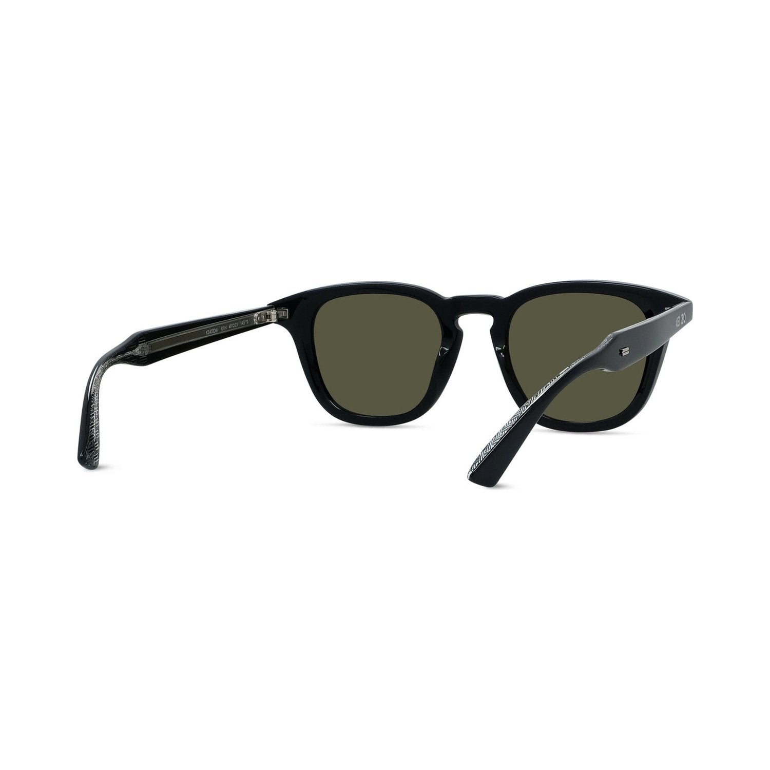 Weave Black Round Sunglasses