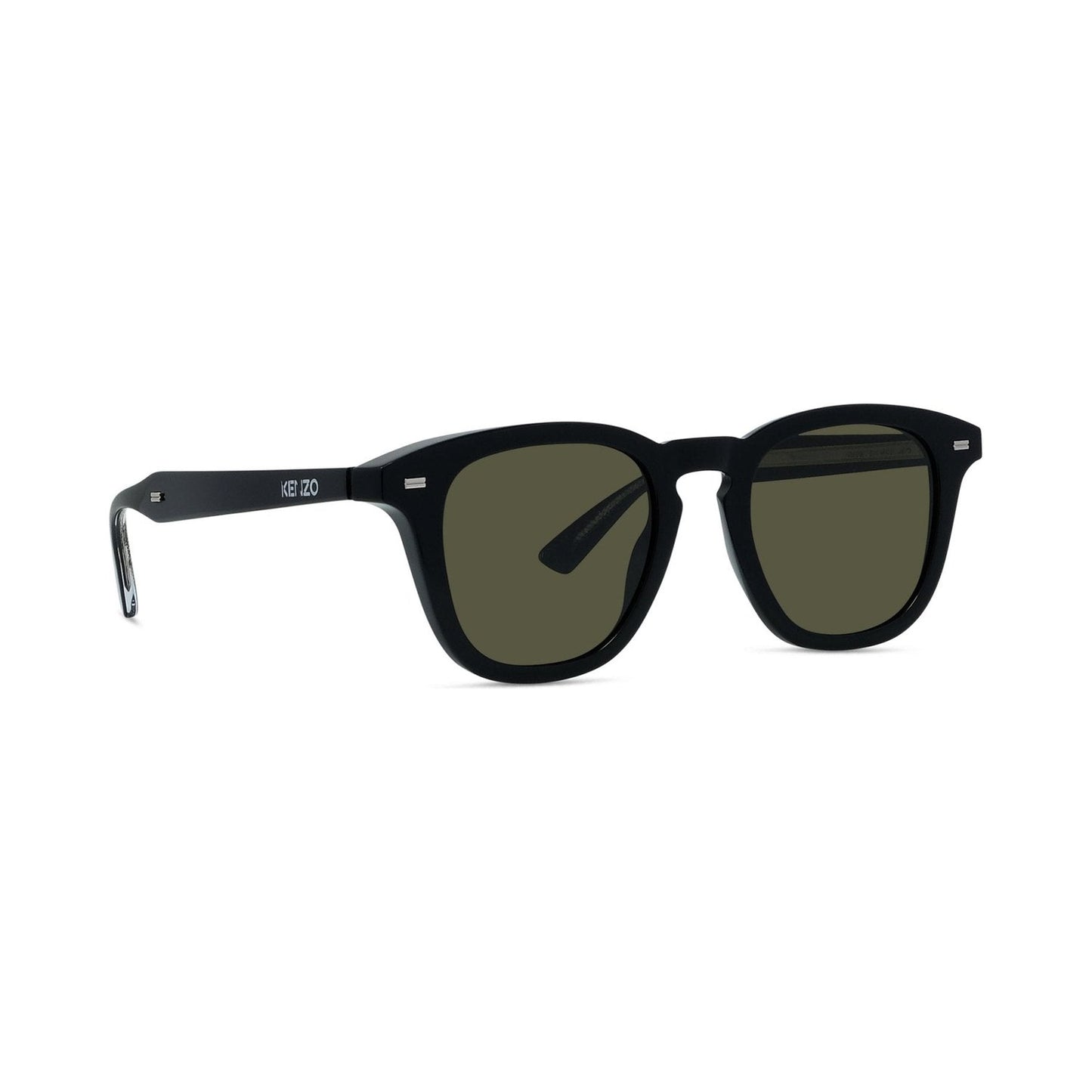 Weave Black Round Sunglasses