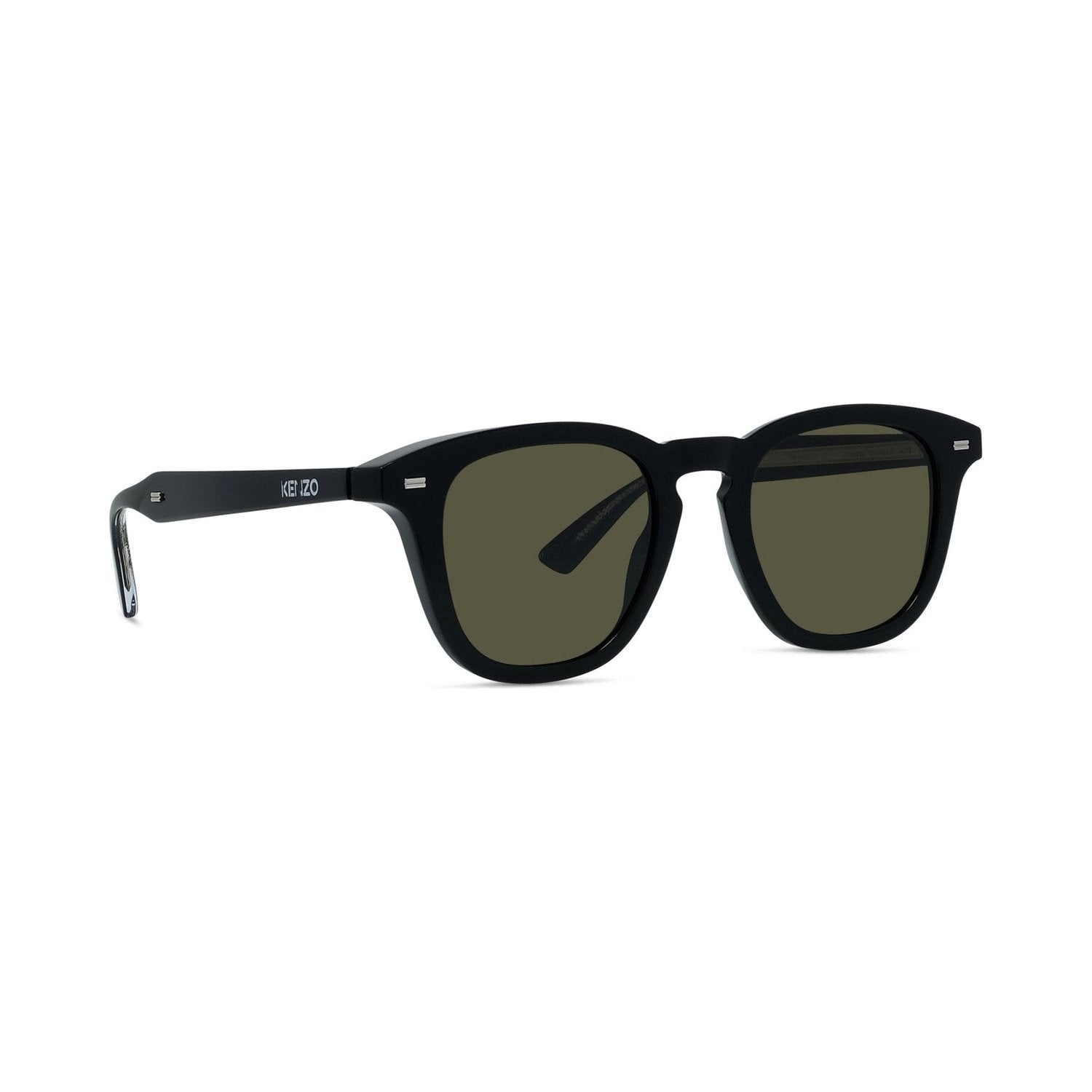 Weave Black Round Sunglasses