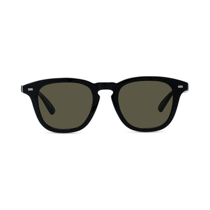 Weave Black Round Sunglasses