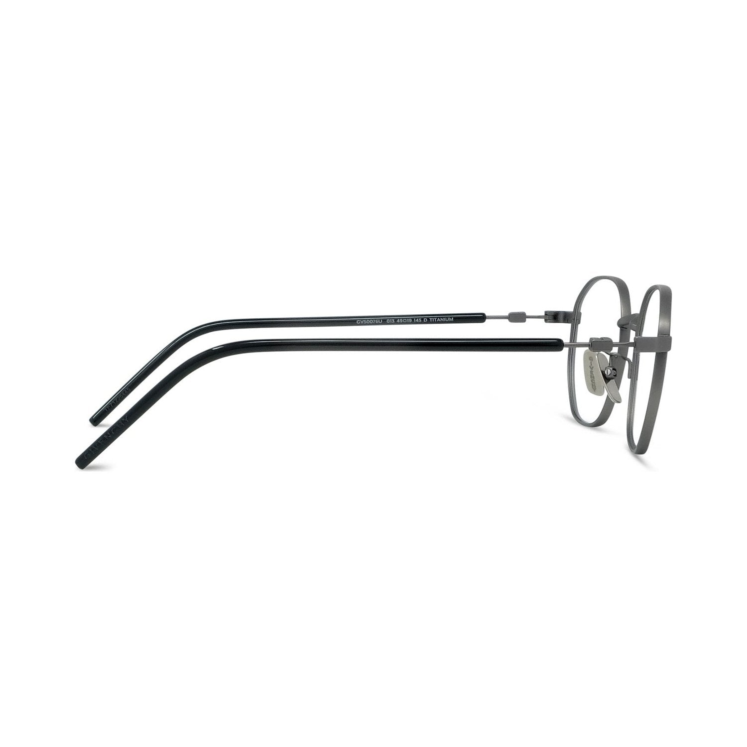 Titanium Silver Geometric Eyeglasses