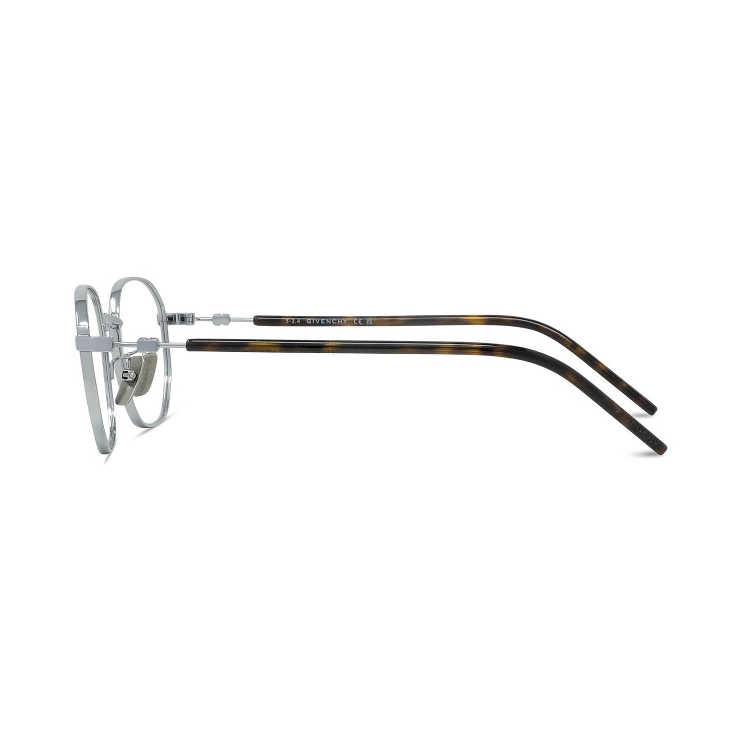 Titanium Silver Geometric Eyeglasses